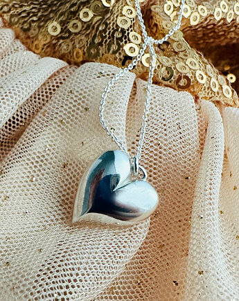 Naszyjnik z sercem, prezent na Walentynki, Anemon Atelier