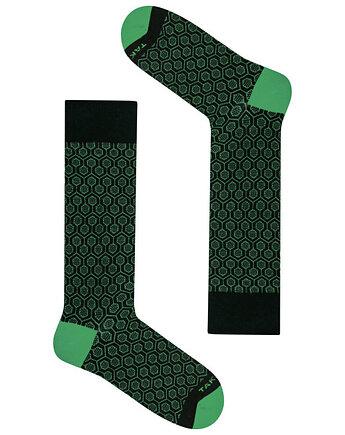 Wełniane skarpetki merino - Wełniana 60m4 (green)