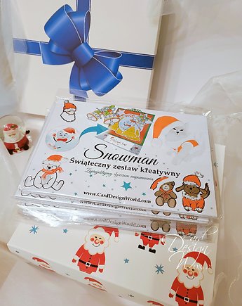 Zestaw kreatywny dla dzieci, prezent świateczny, mikołaj, Card Design World