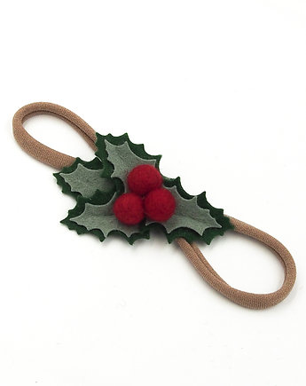 Opaska do włosów gałązka ostrokrzewu święta, Momilio