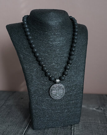 Masywny męski naszyjnik z symbolem PERUNA, AT NOON