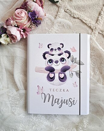 TECZKA PANDA , prezent dla chłopca, chrzest, roczek, LOO LOO DREAM
