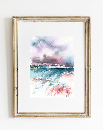 Pejzaż numer 2, A4, 21x30 cm, JUST ILUST Justyna Małczak