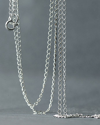Łańcuszek typu Rombo z jasnego srebra 925, SHAMBALA
