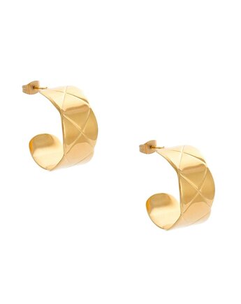 Kolczyki szerokie półkola, Kulka Bransoletki