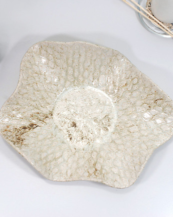 Duża misa do salonu, kuchni, łazienki - kwiat, 10FingersArt