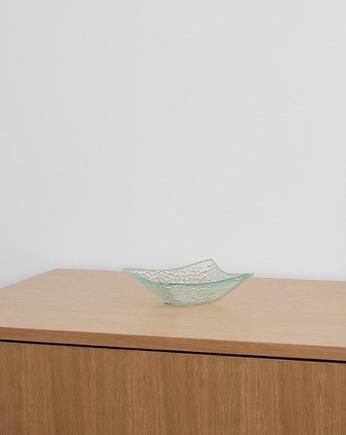 Misa szklana, duński design, lata 70, produkcja: Dania, Przetwory design