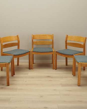 Komplet pięciu krzeseł jesionowych, lata 60, Kurt Østervig, FDB M, Przetwory design