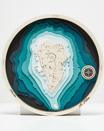 La Palma - Drewniana Mapa Wyspy, AvocadoPT