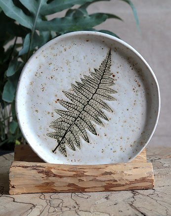 Talerzyk z paprotką, studnia ceramiczna