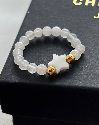 Pierścionek elastyczny gwiazdka, Chmolowska Jewellery