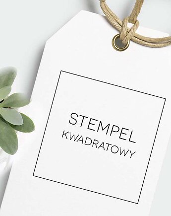 Stempel z logo kwadratowy, ALE Pomysl