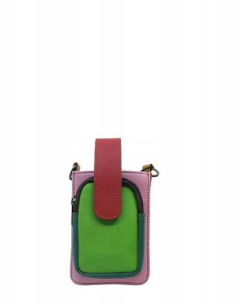 Torebka na telefon i portfel 2w1 skóra naturalna unikatowa pasek OLIVKA, Olivka Warsaw