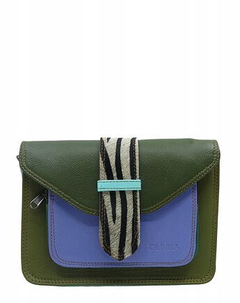 Torebka skórzana dwustronny odwracalny pasek damska listonoszka eko OLIVKA, Olivka Warsaw