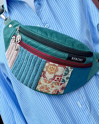 Nerka patchworkowa "Orient Velvet" + miniportfelik gratis, BEBOKI