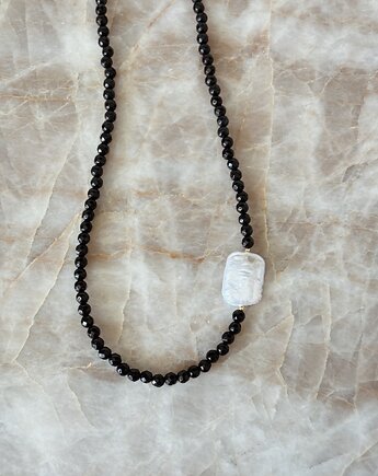 Naszyjnik damski Onyks i Perła, Chmolowska Jewellery