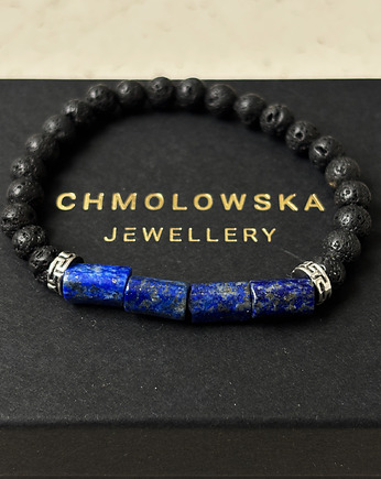 Bransoletka Męska Lapis Lazuli, Chmolowska Jewellery