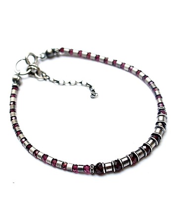 Żmijka vol. 4 /garnet/ bransoletka, Katia i krokodyl