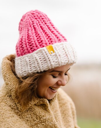 Wełniana czapka zimowa peruvian WOOLY, sploteka