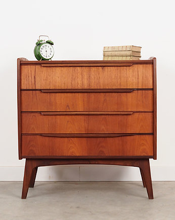 Toaletka tekowa, duński design, lata 70, produkcja: Dania, Przetwory design
