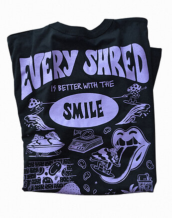 Czarny długi T-shirt Shrooms, DONT NEED NO SAMURAI