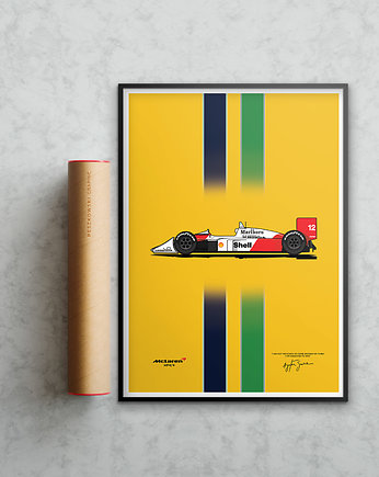 Plakat Motoryzacja - McLaren MP4/4, Peszkowski Graphic