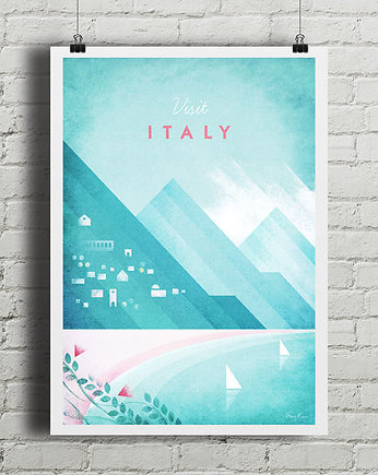 Włochy - Italia - vintage plakat, minimalmill