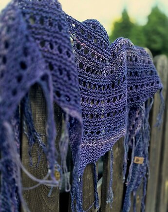 Śliwka / chustka, agat handmade
