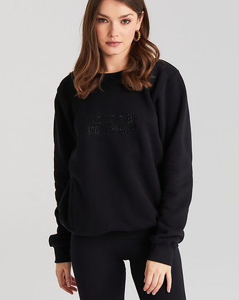 Bluza SOCIAL APPROVAL BLACK CREWNECK, JUNGMOB