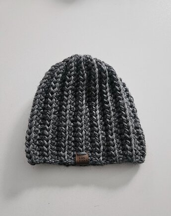 Czapka wełniana w kolorze szarym, Las i Łąka