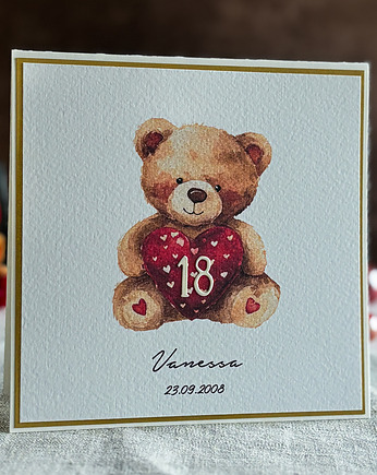 Kartka na 18 urodziny z kopertą prezentową, BH 33, Anna Art and Crafts