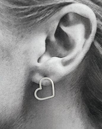 WALENTYNKI Kolczyki srebro 925 lekkie, COCONUT