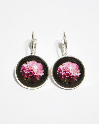 Kolczyki - Różowy kwiat, yenoo