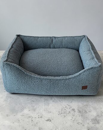 Legowisko dla psa Kanapa Boucle Niebieska Premium Pieski Dwa, Pieski Dwa