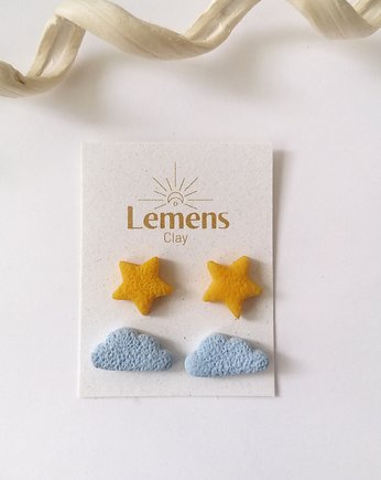 Wakacyjne kolczyki z gliny, Lemens.clay