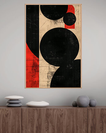 Geometria natury - Plakat, druk - Minimalizm, Boho, Loft #23, Black Sapphire Art