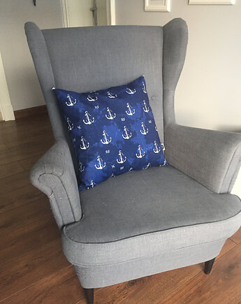 Poduszka dekoracyjna VELVET Kotwice, Nukko Design