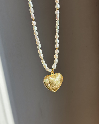 Naszyjnik z pereł naturalnych Serce, Chmolowska Jewellery