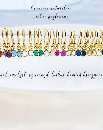 Kolczyki z naturalnymi kamieniami, na LATO, Anemon Atelier