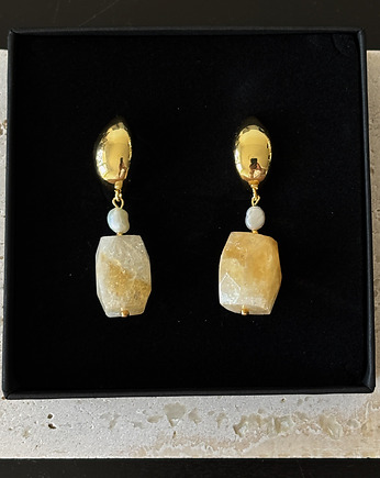 Kolczyki  z cytrynem, Chmolowska Jewellery