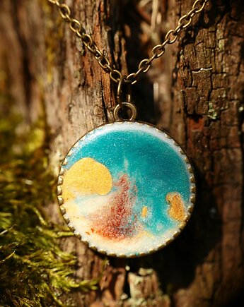 Wisiorek z  żywicy - Świt, Beasolart