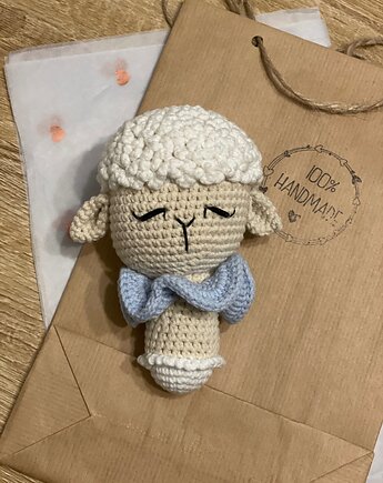 Śpiąca owieczka, maskotka dla dziecka, prezent dla maluszka, HANDMADE crochet by Klaudia