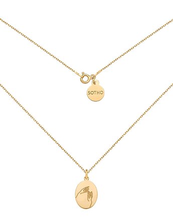 Złoty medalion z dłońmi, SOTHO