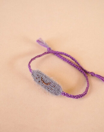 Tkana na krośnie bransoletka handmade - księżyc, Słońcem Tkane