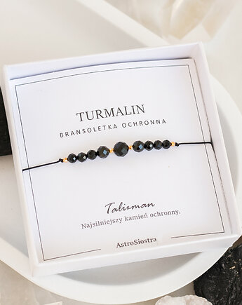 Bransoletka Ochronna z Turmalinem Turmalin Ochrona Talizman Amulet, AstroSiostra