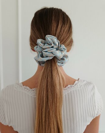Gumka jedwabna, scrunchie,morning blossom MAXI, Capillum