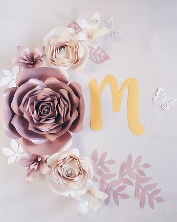 Duże kwiaty dekoracja na ścianę, So cute So lovely