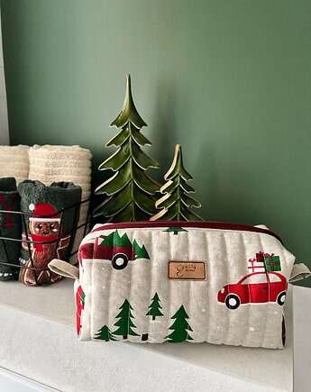 Kosmetyczka świąteczna - Driving home for Christmas, gucialoveskids
