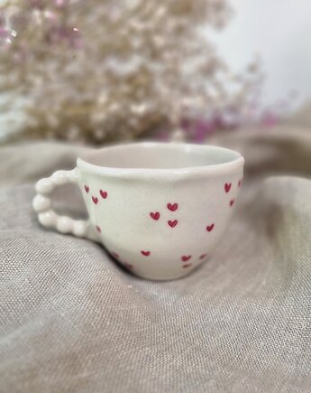 Filiżanka ceramiczna SERDUSZKA, krusz art