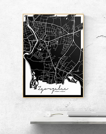 Plakat Zgorzelec mapa, Peszkowski Graphic
